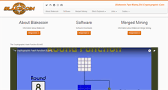 Desktop Screenshot of blakecoin.org